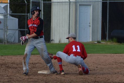 Brendan Ritchsard puts the tag down on opponent