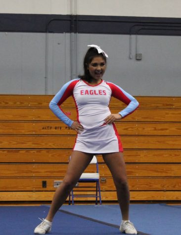 Angie Gutierrez poses at the Gresham competition.