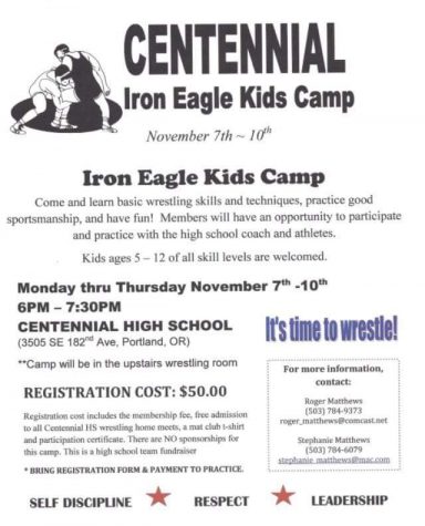 Iron Eagle Kids Camp poster.