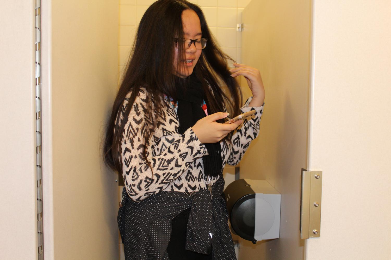 Pema Khandro from David Douglas High School. Spent her first lunch alone in the bathroom. She has had an interesting experience so far.