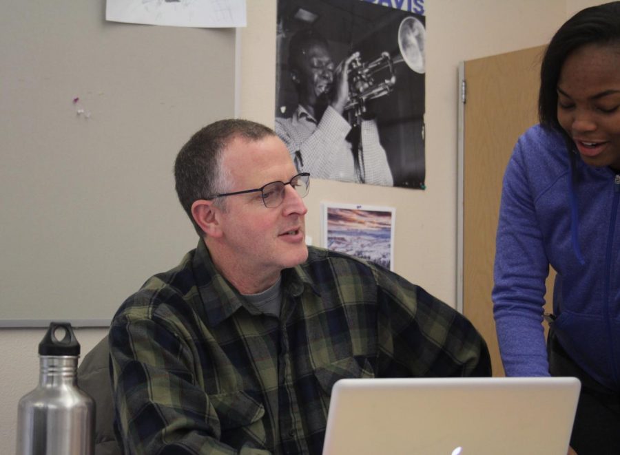 Doug Paul teaches Simone Willingham, junior. He has many ongoing goals and aspirations as a teacher.