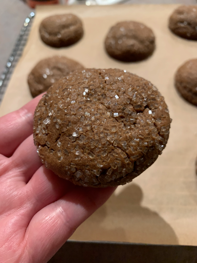 Student Shows How to Make Ginger Molasses Cookies
